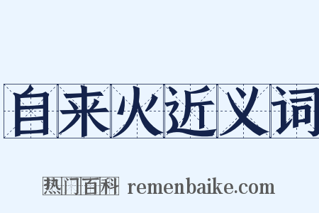 自来火近义词是什么意思的图片